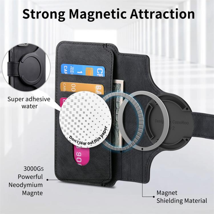 For Honor 400 Global 156.5mm CaseNeo MagSafe RFID Anti-theft Retro Leather Phone Case(Black) - free shipping - PMC Jewellery - Order now!