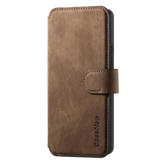 For Honor 400 Global 156.5mm CaseNeo MagSafe RFID Anti-theft Retro Leather Phone Case(Brown)