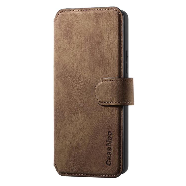 For Honor 400 Global 156.5mm CaseNeo MagSafe RFID Anti-theft Retro Leather Phone Case(Brown)