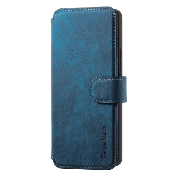 For Honor 400 Global 156.5mm CaseNeo MagSafe RFID Anti-theft Retro Leather Phone Case(Blue)