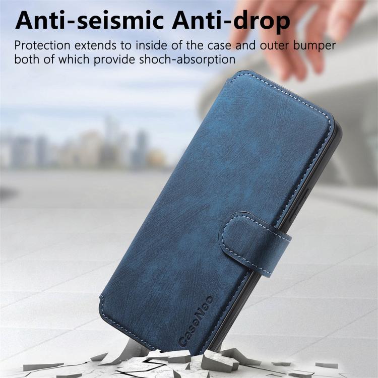 For Honor 400 Global 156.5mm CaseNeo MagSafe RFID Anti-theft Retro Leather Phone Case(Blue) - free shipping - PMC Jewellery - Order now!