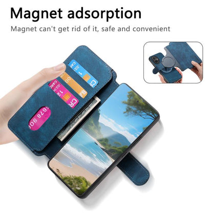 For Honor 400 Global 156.5mm CaseNeo MagSafe RFID Anti-theft Retro Leather Phone Case(Blue) - free shipping - PMC Jewellery - Order now!
