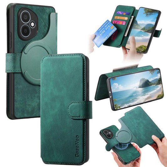 For Honor 400 Global 156.5mm CaseNeo MagSafe RFID Anti-theft Retro Leather Phone Case(Green) - free shipping - PMC Jewellery - Order now!