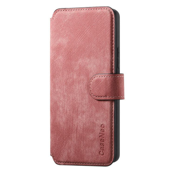 For Honor 400 Global 156.5mm CaseNeo MagSafe RFID Anti-theft Retro Leather Phone Case(Pink)