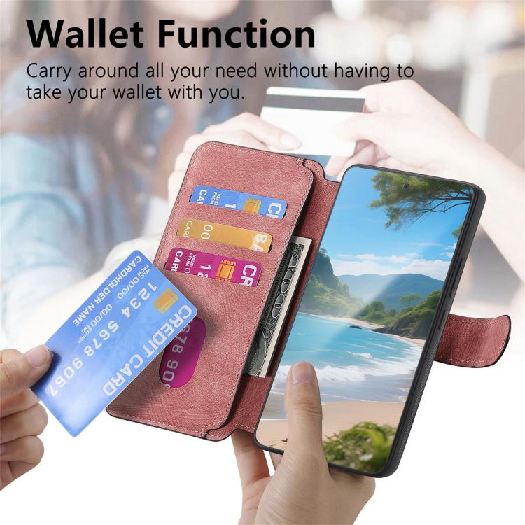 For Honor 400 Global 156.5mm CaseNeo MagSafe RFID Anti-theft Retro Leather Phone Case(Pink) - free shipping - PMC Jewellery - Order now!