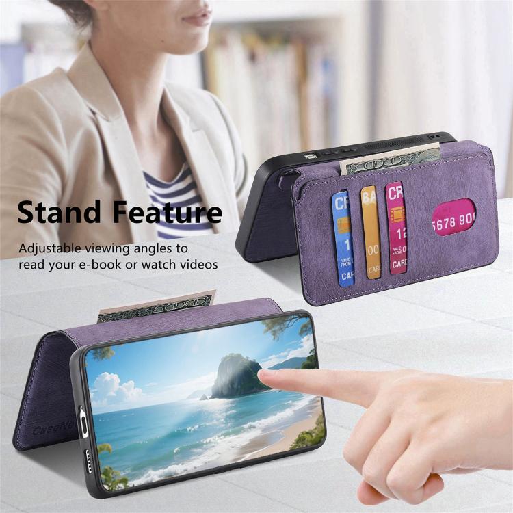 For Honor 400 Global 156.5mm CaseNeo MagSafe RFID Anti-theft Retro Leather Phone Case(Purple) - free shipping - PMC Jewellery - Order now!