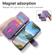 For Honor 400 Global 156.5mm CaseNeo MagSafe RFID Anti-theft Retro Leather Phone Case(Purple)