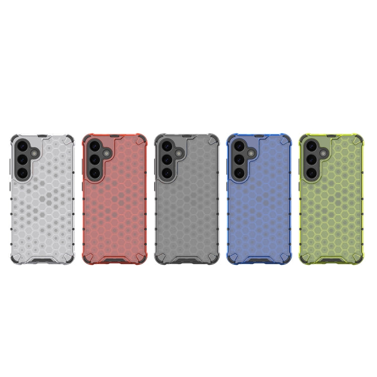 For Samsung Galaxy S25+ 5G Honeycomb Shockproof Phone Case(Red)