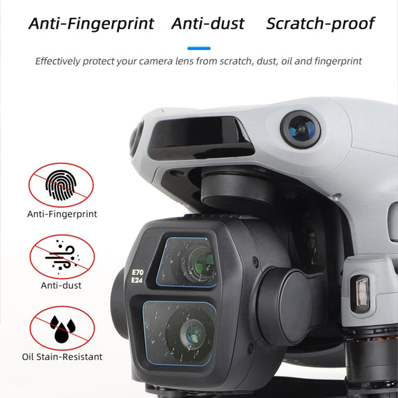 For DJI Air 3S Sunnylife Tempered Glass Film Lens Protector, Quantity:1 Set(Transparent)