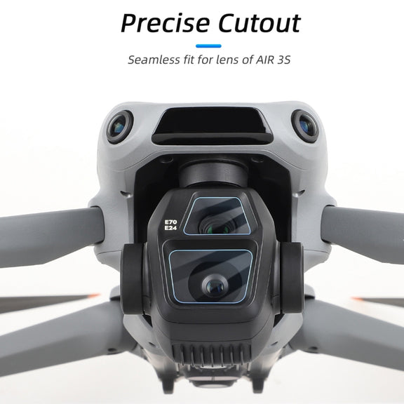 For DJI Air 3S Sunnylife Tempered Glass Film Lens Protector, Quantity:1 Set(Transparent)