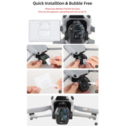 For DJI Air 3S Sunnylife Tempered Glass Film Lens Protector, Quantity:2 Sets(Transparent)