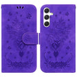 For Samsung Galaxy S25 5G Butterfly Rose Embossed Leather Phone Case(Purple) - Galaxy S25 5G Cases by PMC TechLife | Online Shopping South Africa | PMC TechLife | Buy Now Pay Later Mobicred