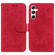 For Samsung Galaxy S25 5G Butterfly Rose Embossed Leather Phone Case(Red) - Galaxy S25 5G Cases by PMC TechLife | Online Shopping South Africa | PMC TechLife | Buy Now Pay Later Mobicred