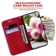 For Samsung Galaxy S25 5G Butterfly Rose Embossed Leather Phone Case(Red)