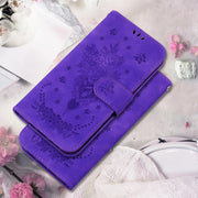 For Samsung Galaxy S25+ 5G Butterfly Rose Embossed Leather Phone Case(Purple)