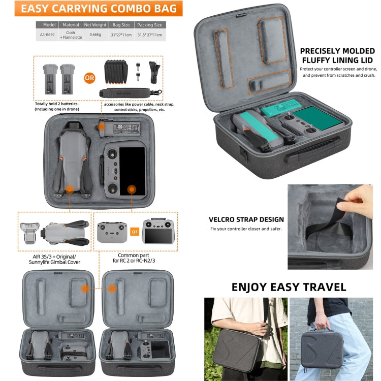 Sunnylife Carrying Case Bag, Model:A3-B660 Batteries Bag - free shipping - PMC TechLife - Order now!
