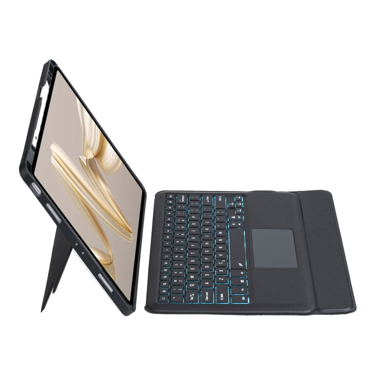 For Huawei MatePad Pro 12.2 2024 Detachable Backlit Bluetooth Keyboard Leather Case with Touchpad(Black) - free shipping - PMC Jewellery - Order now!