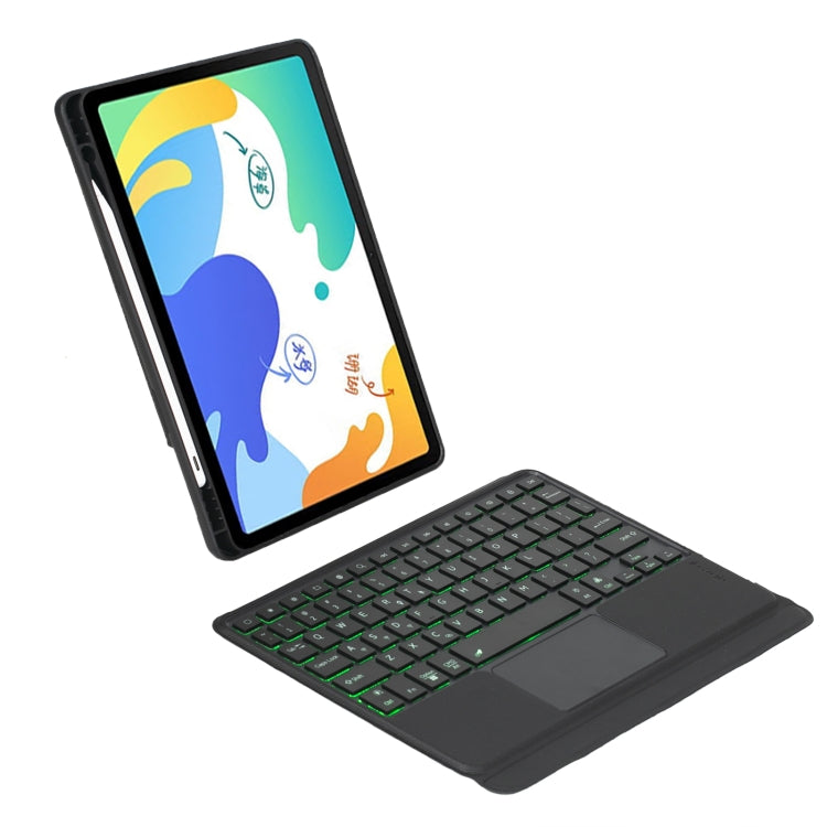 For Honor V6 / Tablet V7 Detachable Backlit Bluetooth Keyboard Leather Case with Touchpad(Black) - free shipping - PMC Jewellery - Order now!