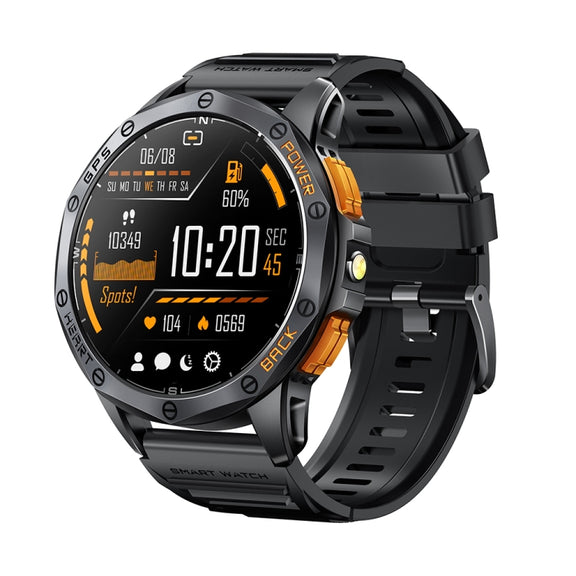 LEMFO K67 1.43 inch AMOLED Screen GPS Sports Smart Watch, Support Bluetooth Call / Wellness Tracking(Black)