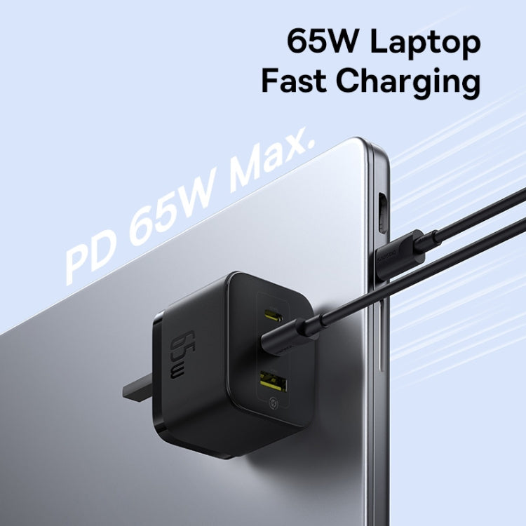 Baseus PD65W USB and 2 USB-C / Type-C Fast Charger With 1m Type-C Cable, Plug Type:UK Plug(Black) - free shipping - PMC Jewellery - Order now!