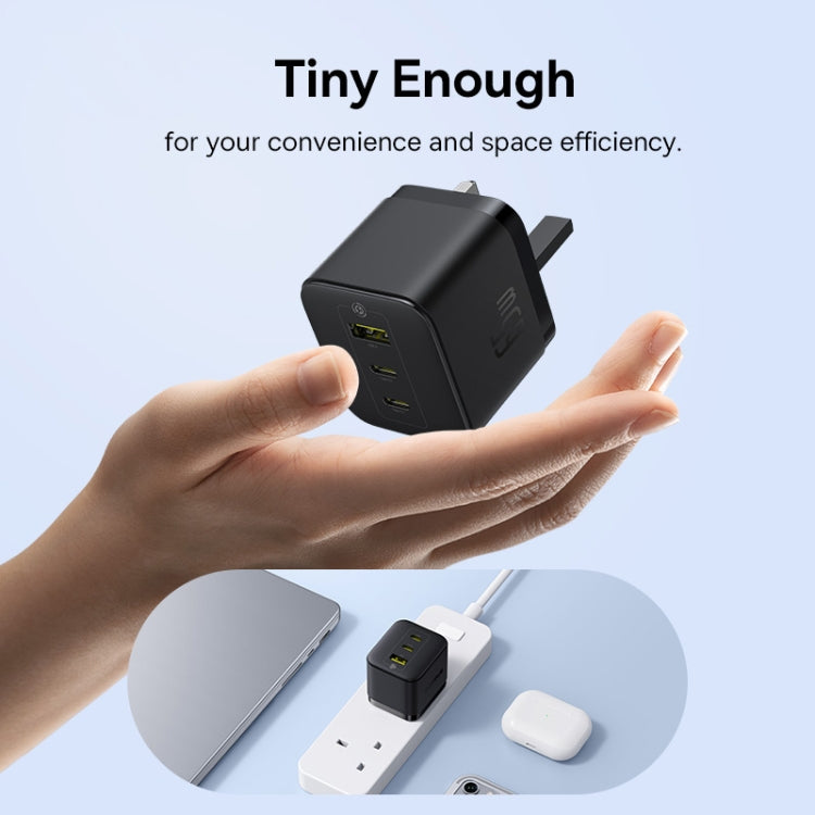 Baseus PD65W USB and 2 USB-C / Type-C Fast Charger With 1m Type-C Cable, Plug Type:UK Plug(Black) - free shipping - PMC Jewellery - Order now!