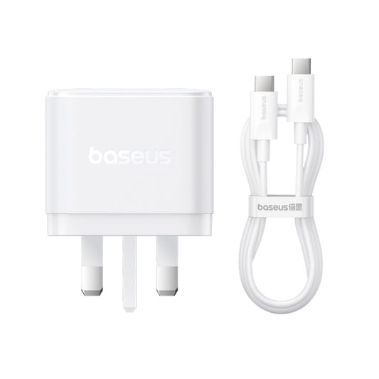 Baseus PD65W USB and 2 USB-C / Type-C Fast Charger With 1m Type-C Cable, Plug Type:UK Plug(White) - free shipping - PMC Jewellery - Order now!