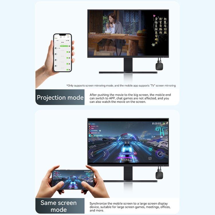 G126 Ultra HD Wireless Display Adapter Same Screen Device(Black) - Wireless Display Dongle by PMC TechLife | Online Shopping South Africa | PMC TechLife | Buy Now Pay Later Mobicred