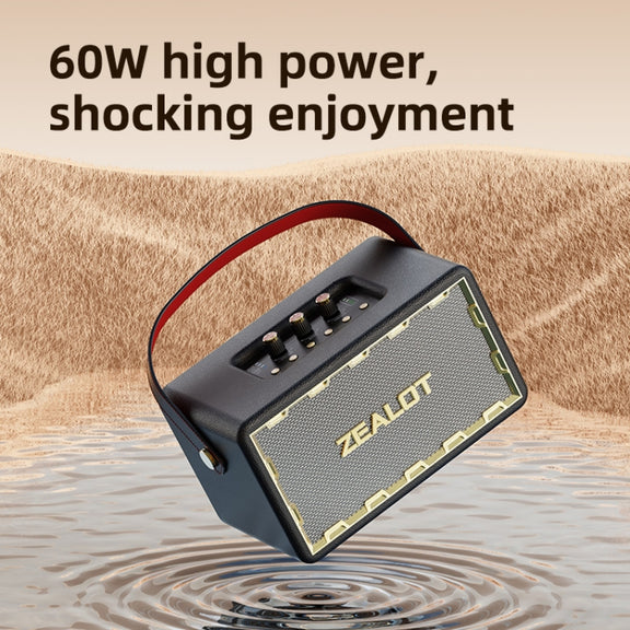 Zealot MT01 Retro Card Portable Wireless Bluetooth Speaker(White)