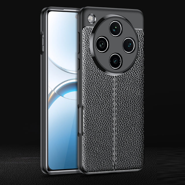 For OPPO Find X8 Pro Litchi Texture Shockproof TPU Phone Case(Black)