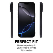 For iPhone 16 Pro Max GEBEI Plain Leather TPU Hybrid PU Phone Case(Black)