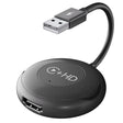 USB and HDMI Wired to Wireless CarPlay Auto Adapter, Specification:Round(Silver) - free shipping - PMC Jewellery - Order now!