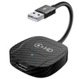USB and HDMI Wired to Wireless CarPlay Auto Adapter, Specification:Square(Carbon Fiber) - free shipping - PMC Jewellery - Order now!