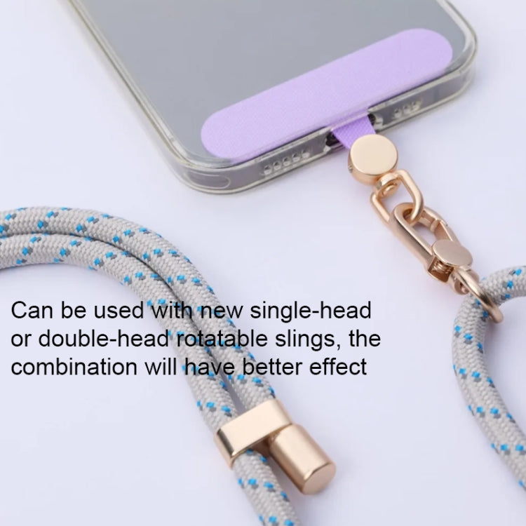 360 Degree Rotation Mobile Phone Lanyard Fixing Gasket(Purple)