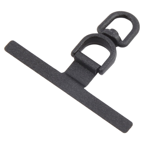 360 Degree Rotation T-shape Metal Mobile Phone Lanyard Fixing Gasket(Black)