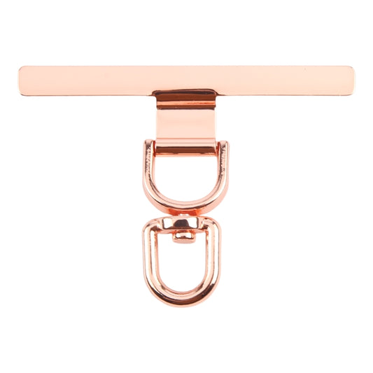 360 Degree Rotation T-shape Metal Mobile Phone Lanyard Fixing Gasket(Rose Gold) - free shipping - PMC Jewellery - Order now!