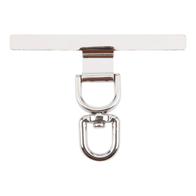 360 Degree Rotation T-shape Metal Mobile Phone Lanyard Fixing Gasket(Silver) - free shipping - PMC Jewellery - Order now!