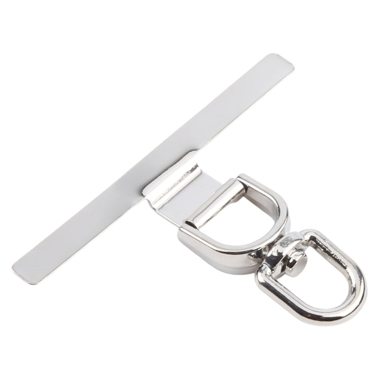 360 Degree Rotation T-shape Metal Mobile Phone Lanyard Fixing Gasket(Silver) - free shipping - PMC Jewellery - Order now!