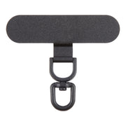 360 Degree Rotation Oval Metal Mobile Phone Lanyard Fixing Gasket(Black)
