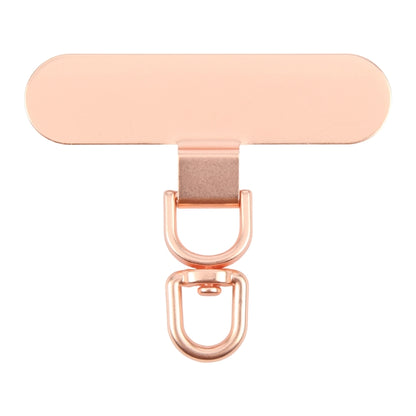 360 Degree Rotation Oval Metal Mobile Phone Lanyard Fixing Gasket(Rose Gold) - free shipping - PMC Jewellery - Order now!