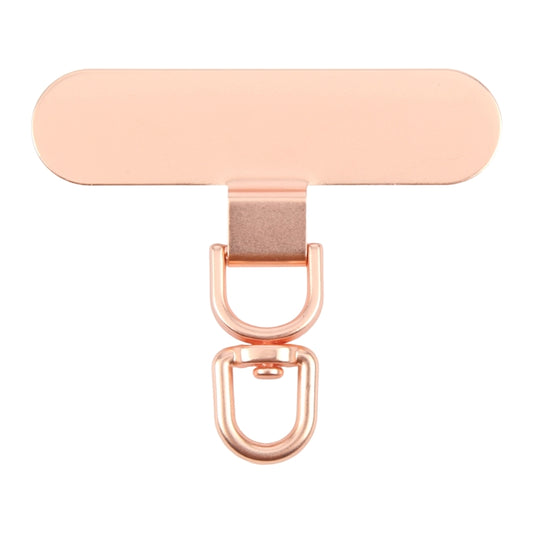 360 Degree Rotation Oval Metal Mobile Phone Lanyard Fixing Gasket(Rose Gold) - free shipping - PMC Jewellery - Order now!