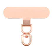 360 Degree Rotation Oval Metal Mobile Phone Lanyard Fixing Gasket(Rose Gold)