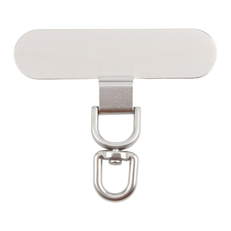 360 Degree Rotation Oval Metal Mobile Phone Lanyard Fixing Gasket(Silver) - free shipping - PMC Jewellery - Order now!