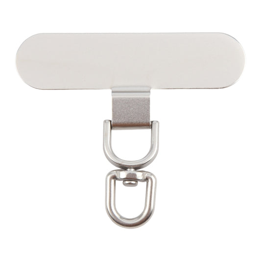 360 Degree Rotation Oval Metal Mobile Phone Lanyard Fixing Gasket(Silver) - free shipping - PMC Jewellery - Order now!
