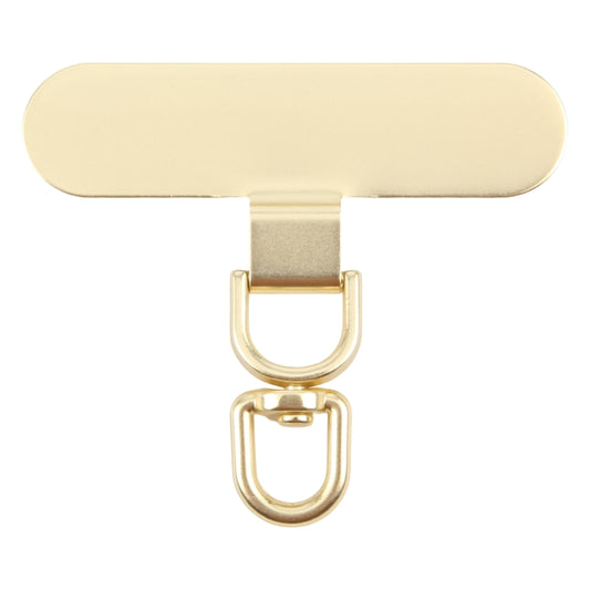 360 Degree Rotation Oval Metal Mobile Phone Lanyard Fixing Gasket(Gold) - free shipping - PMC Jewellery - Order now!