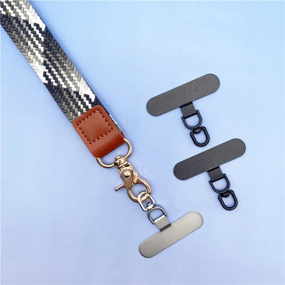 360 Degree Rotation Oval Metal Mobile Phone Lanyard Fixing Gasket(Silver) - free shipping - PMC Jewellery - Order now!