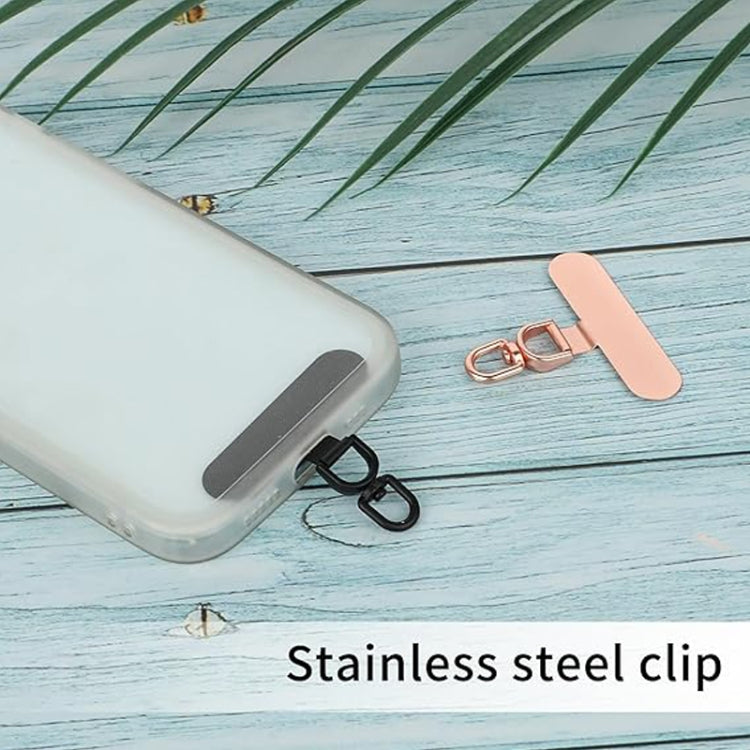 360 Degree Rotation Oval Metal Mobile Phone Lanyard Fixing Gasket(Silver) - free shipping - PMC Jewellery - Order now!