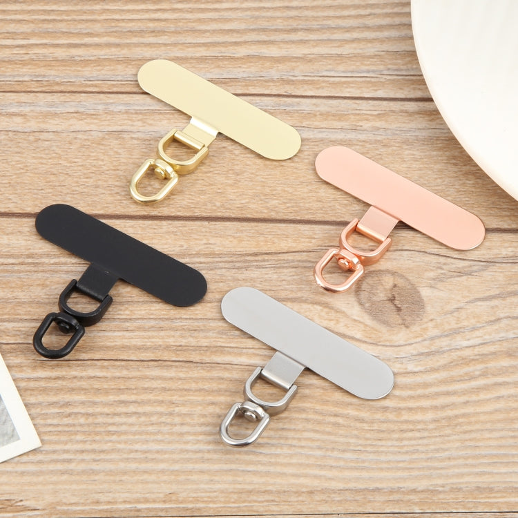 360 Degree Rotation Oval Metal Mobile Phone Lanyard Fixing Gasket(Rose Gold) - free shipping - PMC Jewellery - Order now!