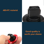 Car Keyless One-key Start Button Switch 2215450714 for Mercedes-Benz W164 / W205(Carbon Fiber Black)