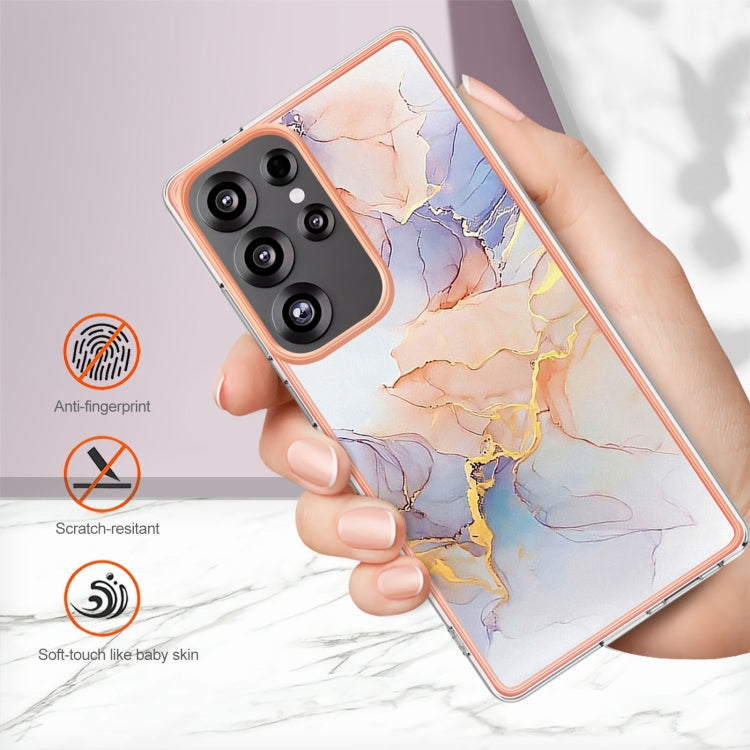 For Samsung Galaxy S25 Ultra 5G Electroplating IMD TPU Phone Case(White Marble) - Galaxy S25 Ultra 5G Cases by PMC Jewellery | Online Shopping South Africa | PMC Jewellery | Buy Now Pay Later Mobicred