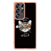 For Samsung Galaxy S25 Ultra 5G Electroplating Marble Dual-side IMD Phone Case(Natural Growth)